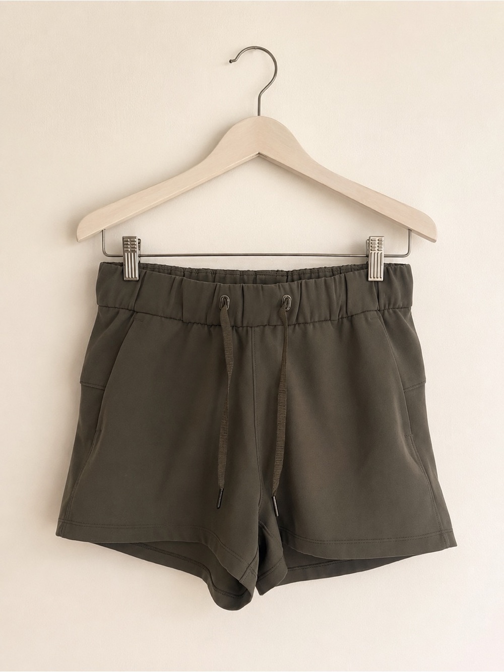 lululemon athletica Olive Drawstring Athletic Shorts